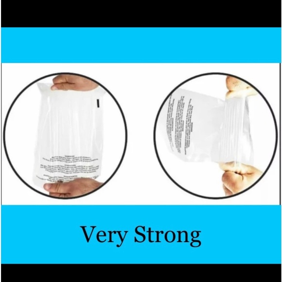 50ct~ 8x10’ Clear Poly Bags-Suffocation Label🟣🆕🟣 W/Free 50ct Thank You Stickers - Picture 6 of 7